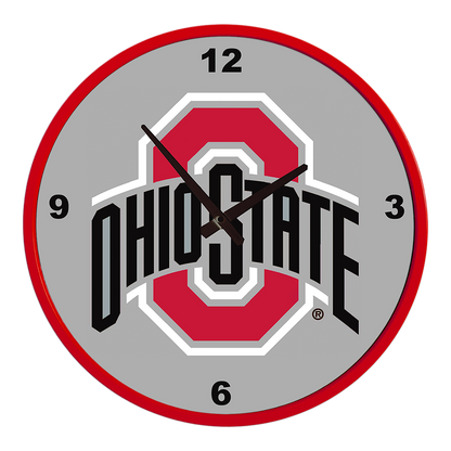 Ohio State Buckeyes Round Wall Clock