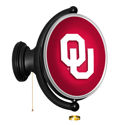 Oklahoma Sooners Oval Rotating Wall Sign
