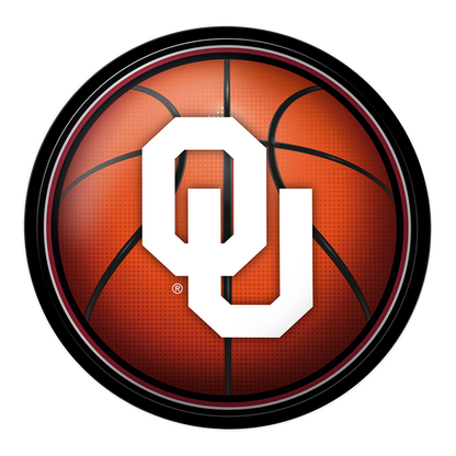 Oklahoma Sooners Basketball Modern Disc Wall Sign