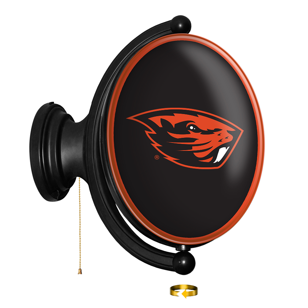 Oregon State Beavers Oval Rotating Wall Sign