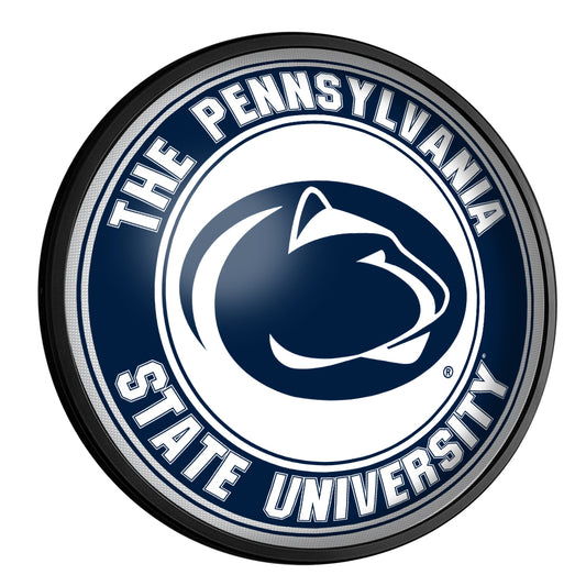 Penn State Nittany Lions Slimline Round Lighted Wall Sign