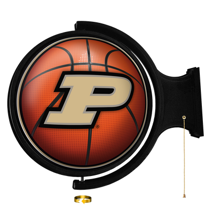 Purdue Boilermakers Round Basketball Rotating Wall Sign