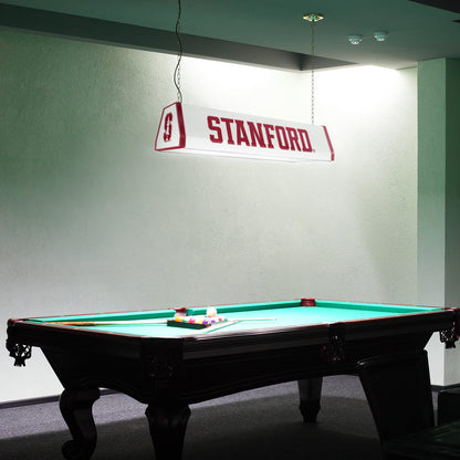 Stanford Cardinal Standard Pool Table Light Room View
