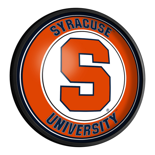 Syracuse Orange Slimline Round Lighted Wall Sign