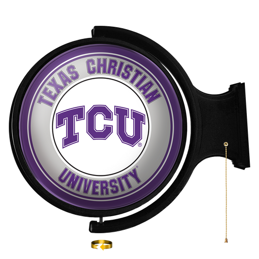 TCU Horned Frogs Round Rotating Wall Sign