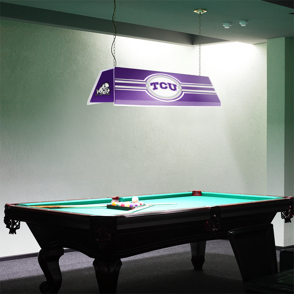 TCU Horned Frogs Edge Glow Pool Table Light Room View