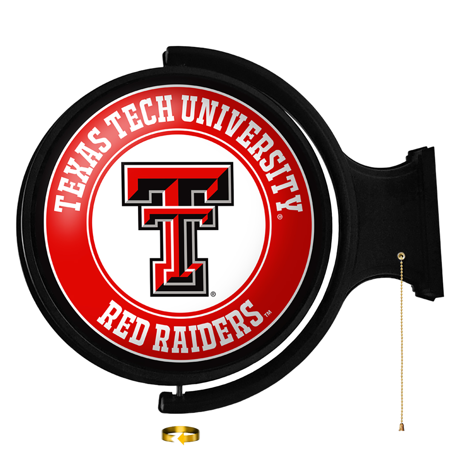 Texas Tech Red Raiders Round Rotating Wall Sign