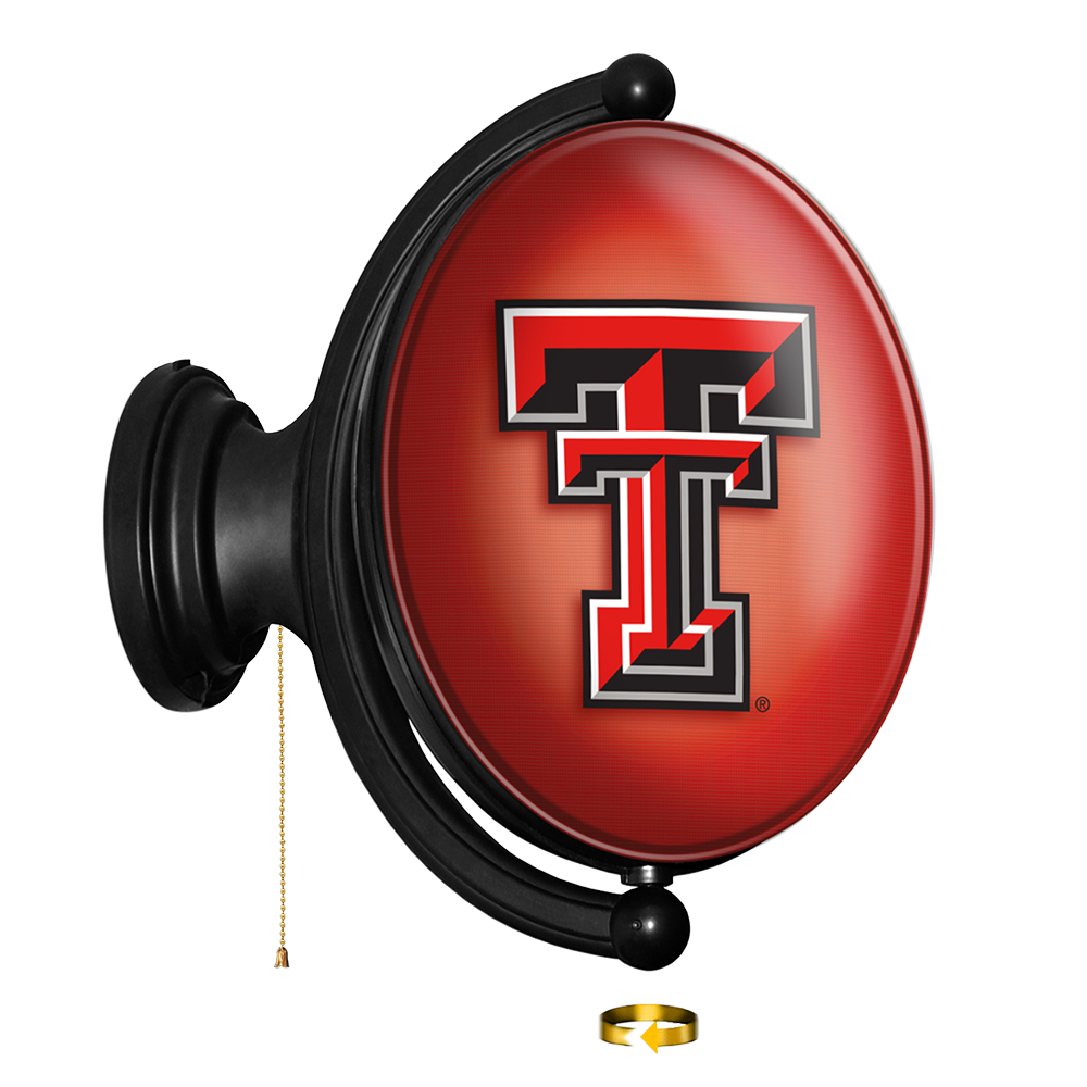 Texas Tech Red Raiders Oval Rotating Wall Sign