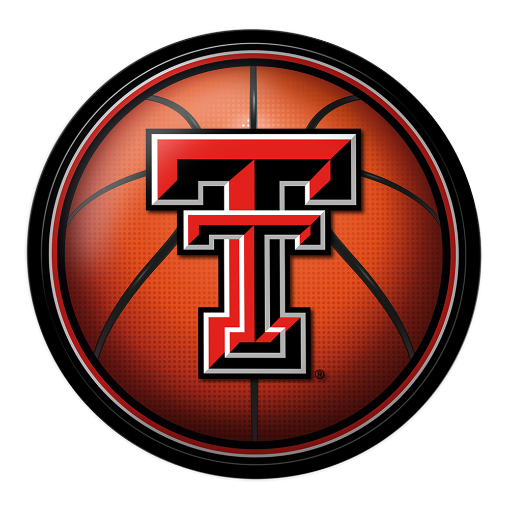 Texas Tech Red Raiders Basketball Modern Disc Wall Sign
