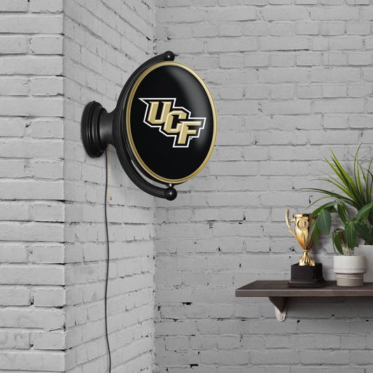 Central Florida Knights Oval Rotating Wall Sign Room View