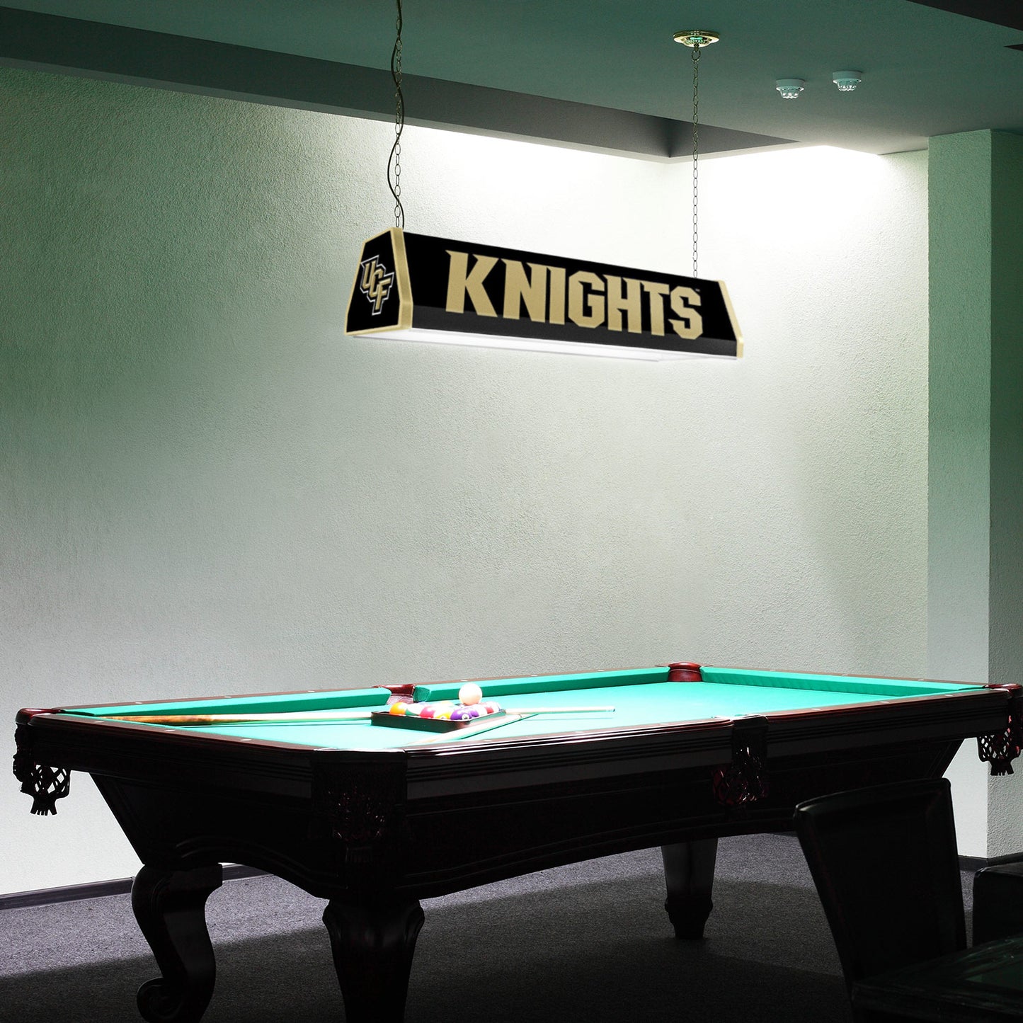 Central Florida Knights Standard Pool Table Light Room View