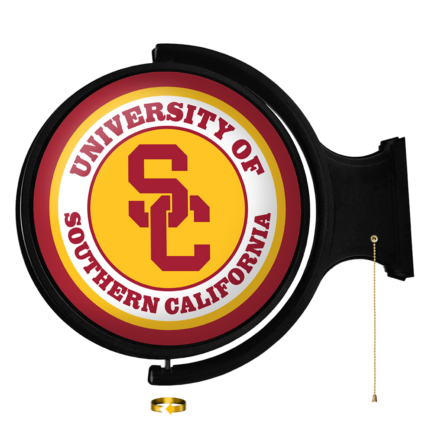 USC Trojans Round Rotating Wall Sign