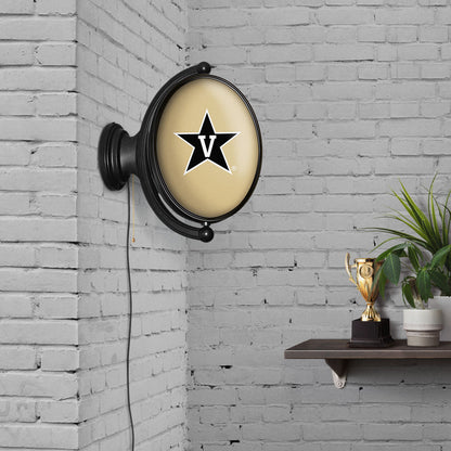 Vanderbilt Commodores Oval Rotating Wall Sign Room View