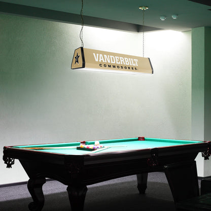 Vanderbilt Commodores Standard Pool Table Light Room View
