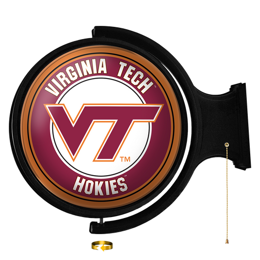 Virginia Tech Hokies Round Rotating Wall Sign