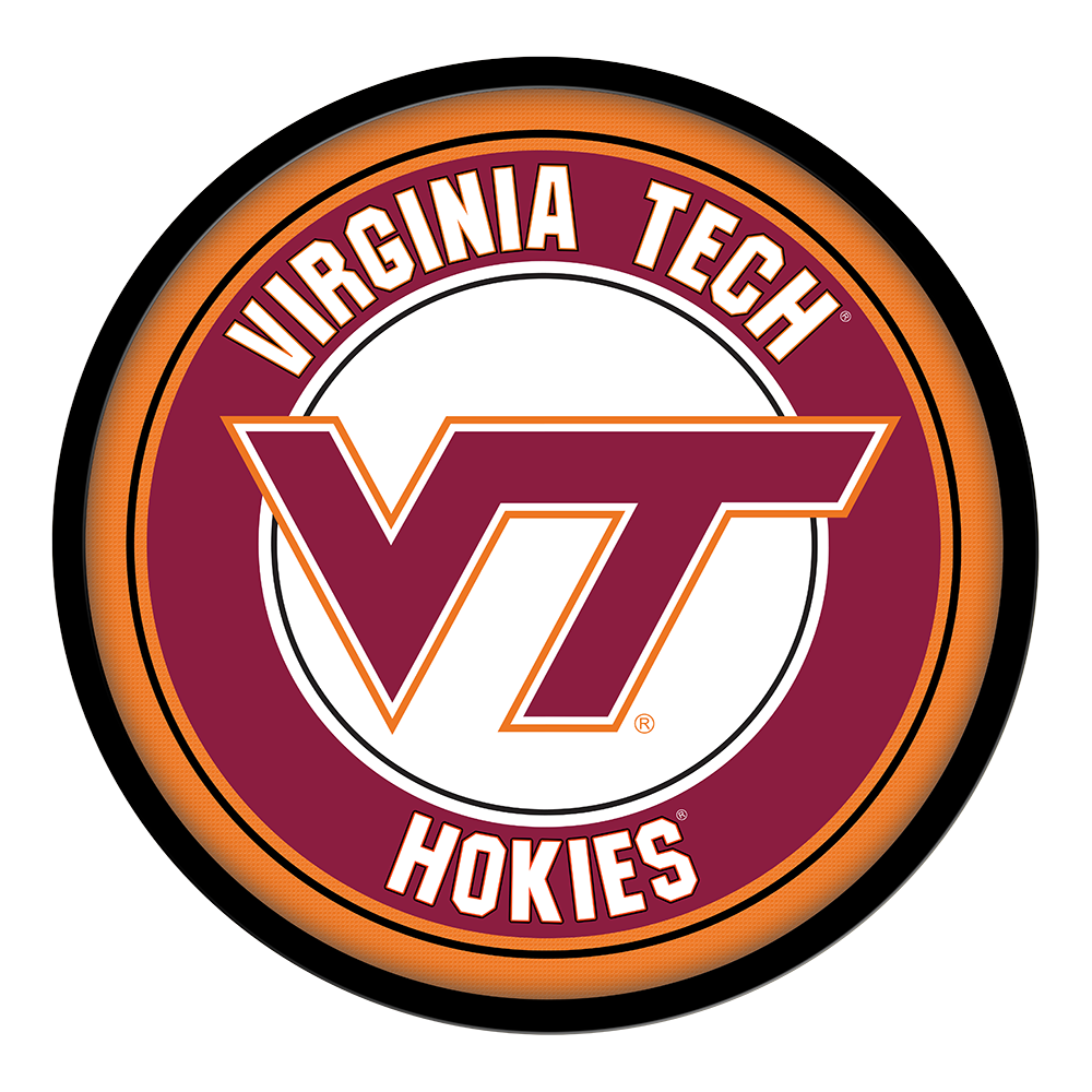 Virginia Tech Hokies Modern Disc Wall Sign