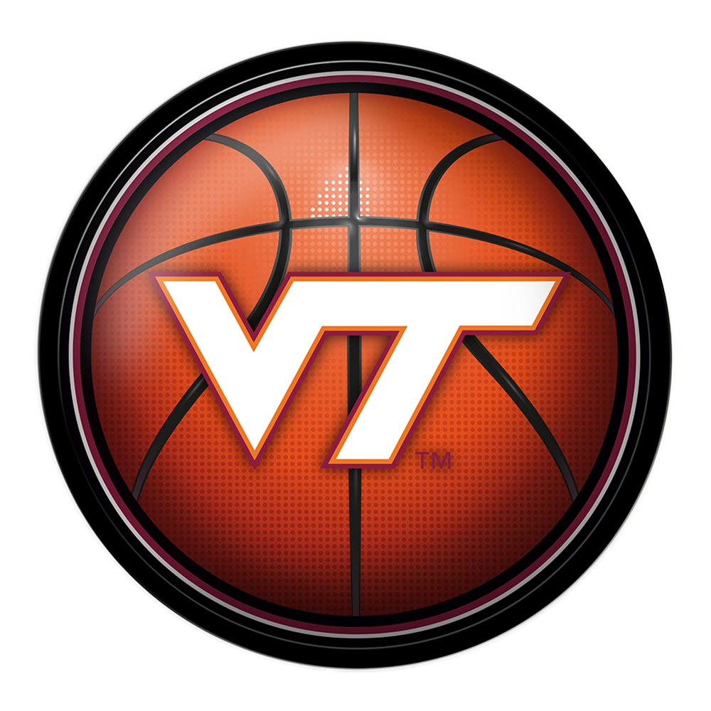 Virginia Tech Hokies Basketball Modern Disc Wall Sign