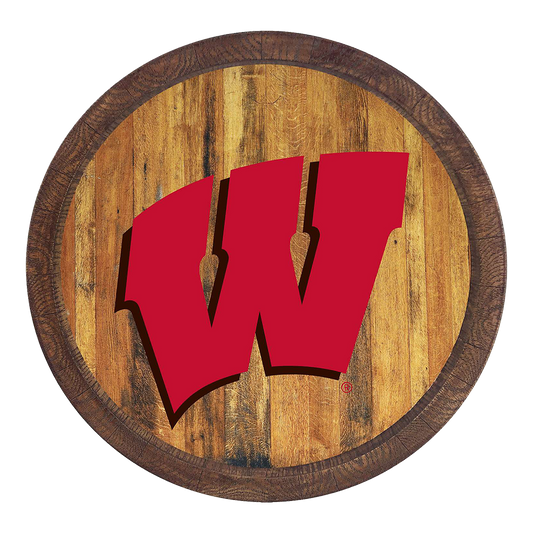 Wisconsin Badgers Barrel Top Sign