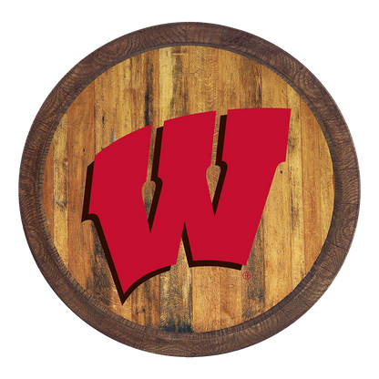 Wisconsin Badgers Barrel Top Sign