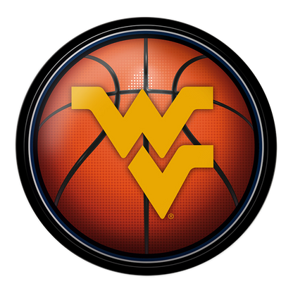 West Virginia Mountaineers Basketball Modern Disc Wall Sign