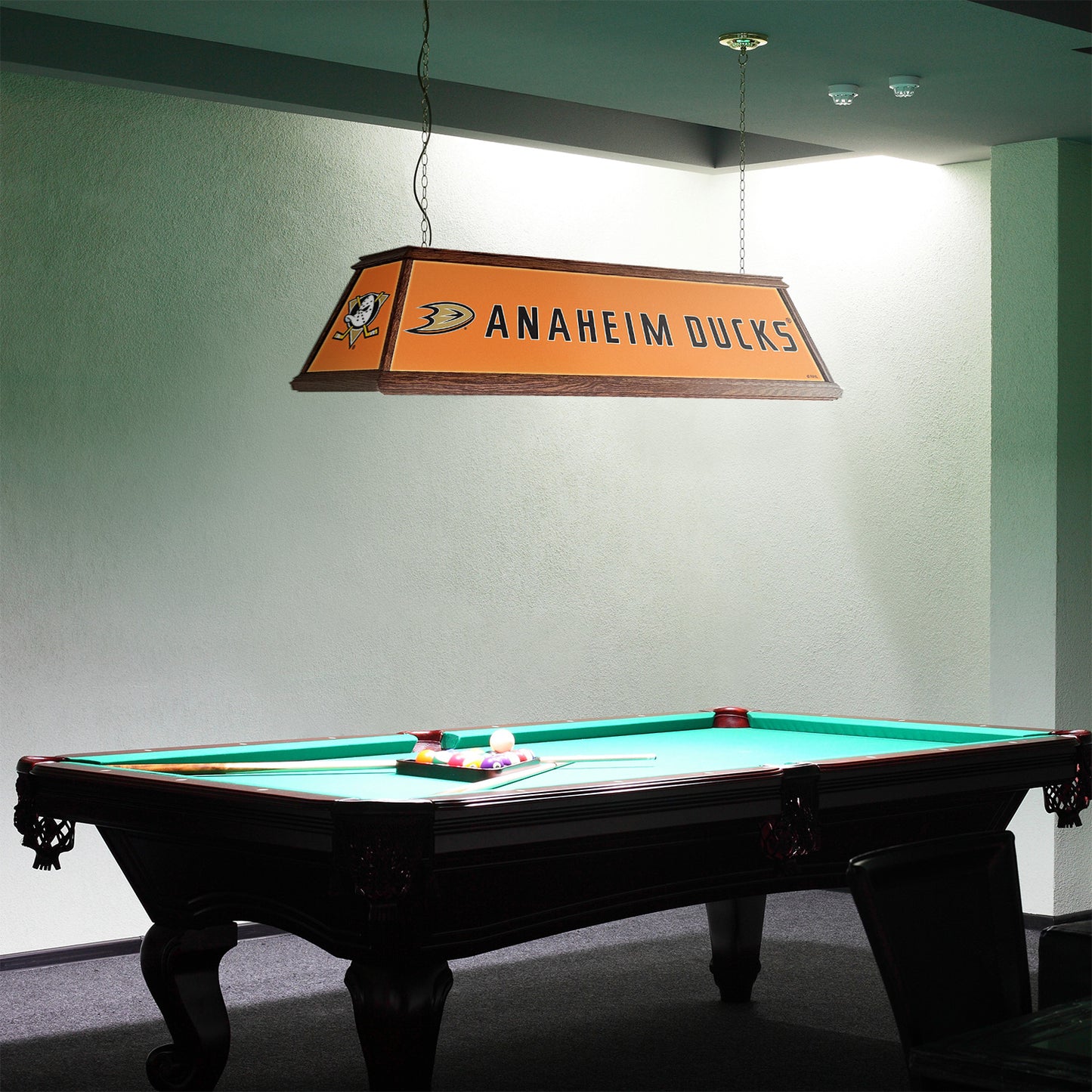 Anaheim Ducks Premium Pool Table Light Room View