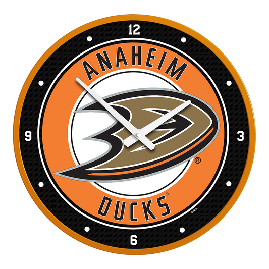 Anaheim Ducks Round Wall Clock