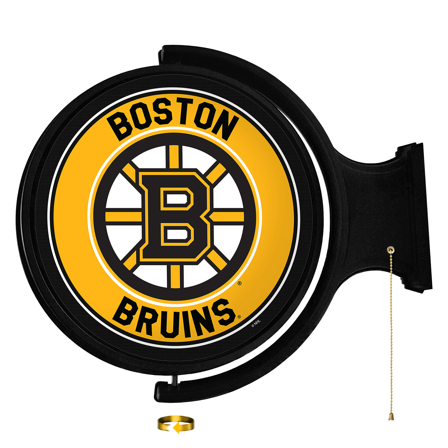 Boston Bruins Round Rotating Wall Sign