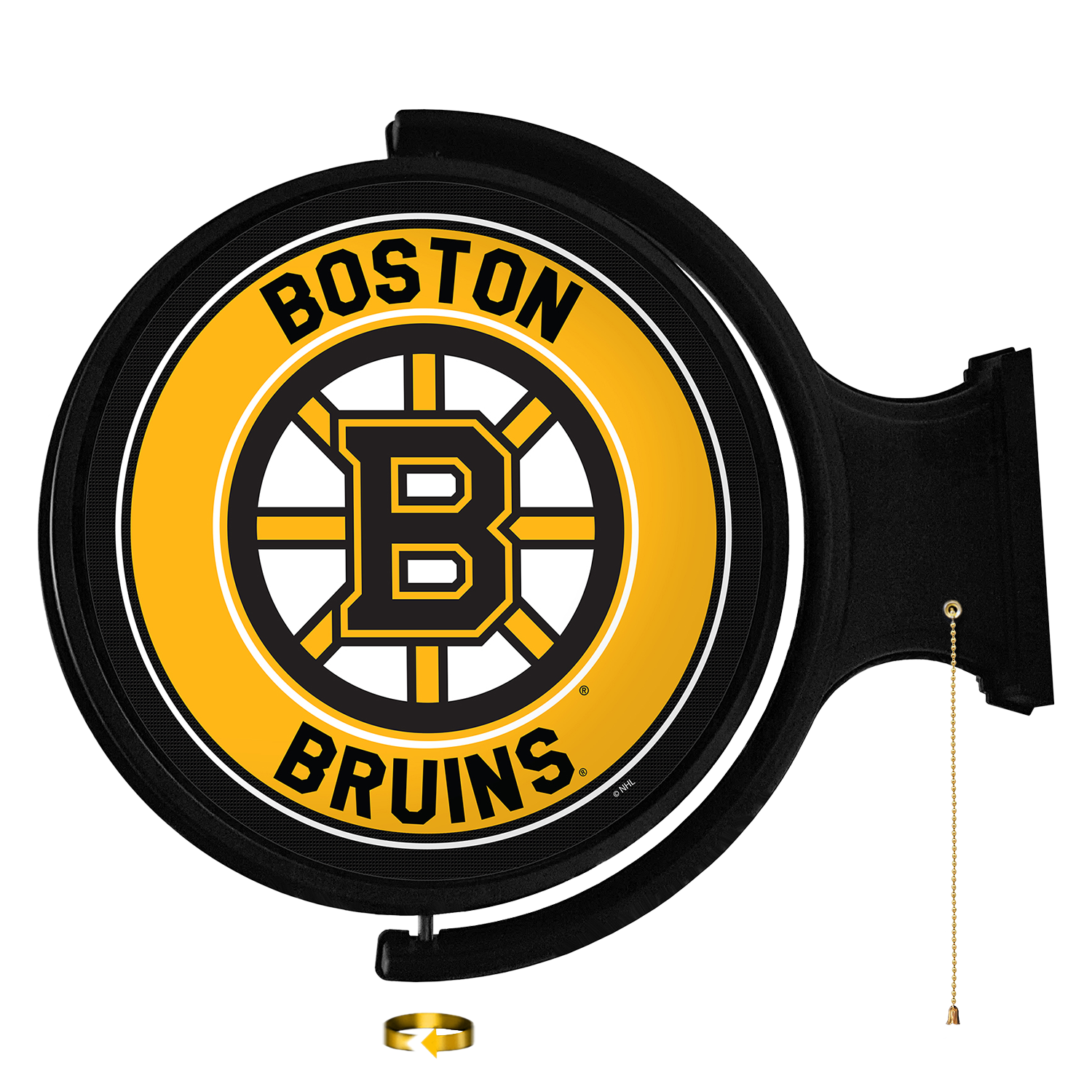 Boston Bruins Round Rotating Wall Sign