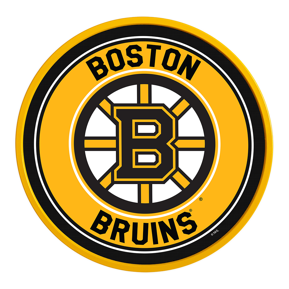 Boston Bruins Modern Disc Wall Sign