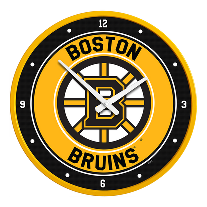 Boston Bruins Round Wall Clock