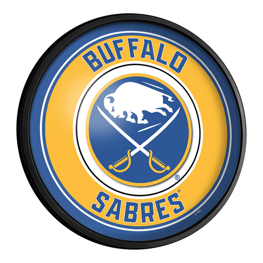 Buffalo Sabres Slimline Round Lighted Wall Sign