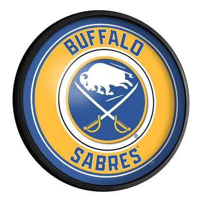 Buffalo Sabres Slimline Round Lighted Wall Sign