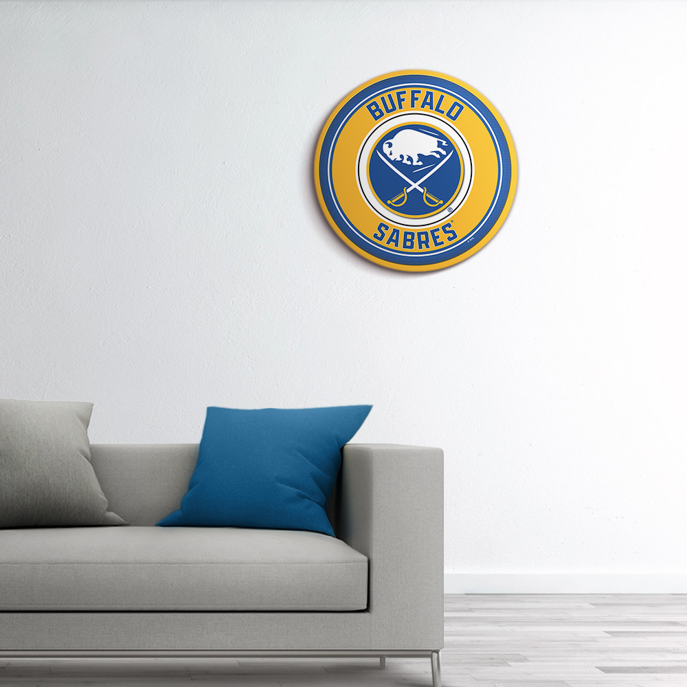 Buffalo Sabres Modern Disc Wall Sign Room View