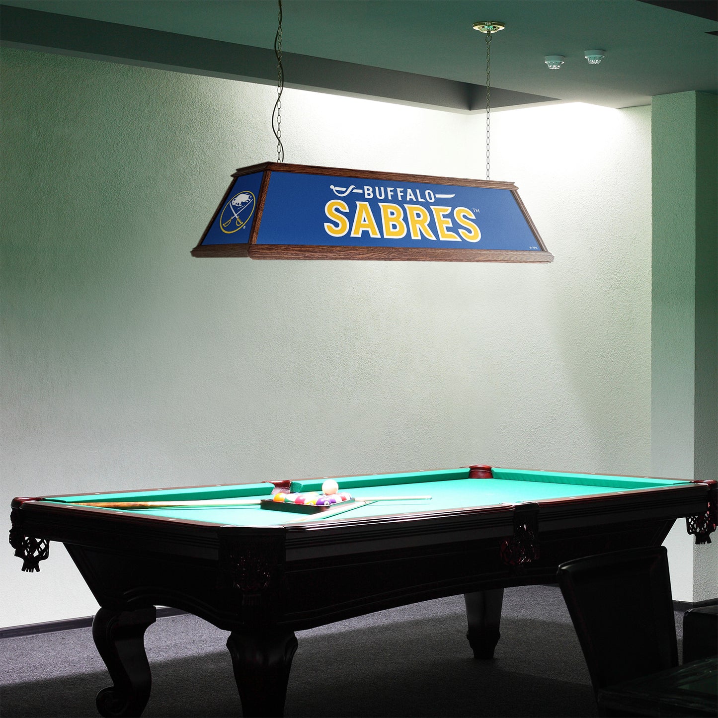 Buffalo Sabres Premium Pool Table Light Room View