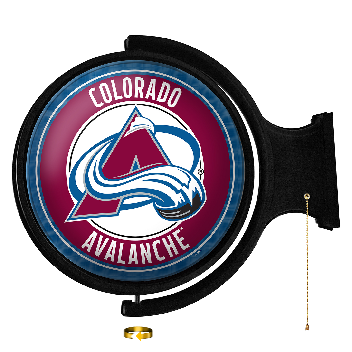 Colorado Avalanche Round Rotating Wall Sign