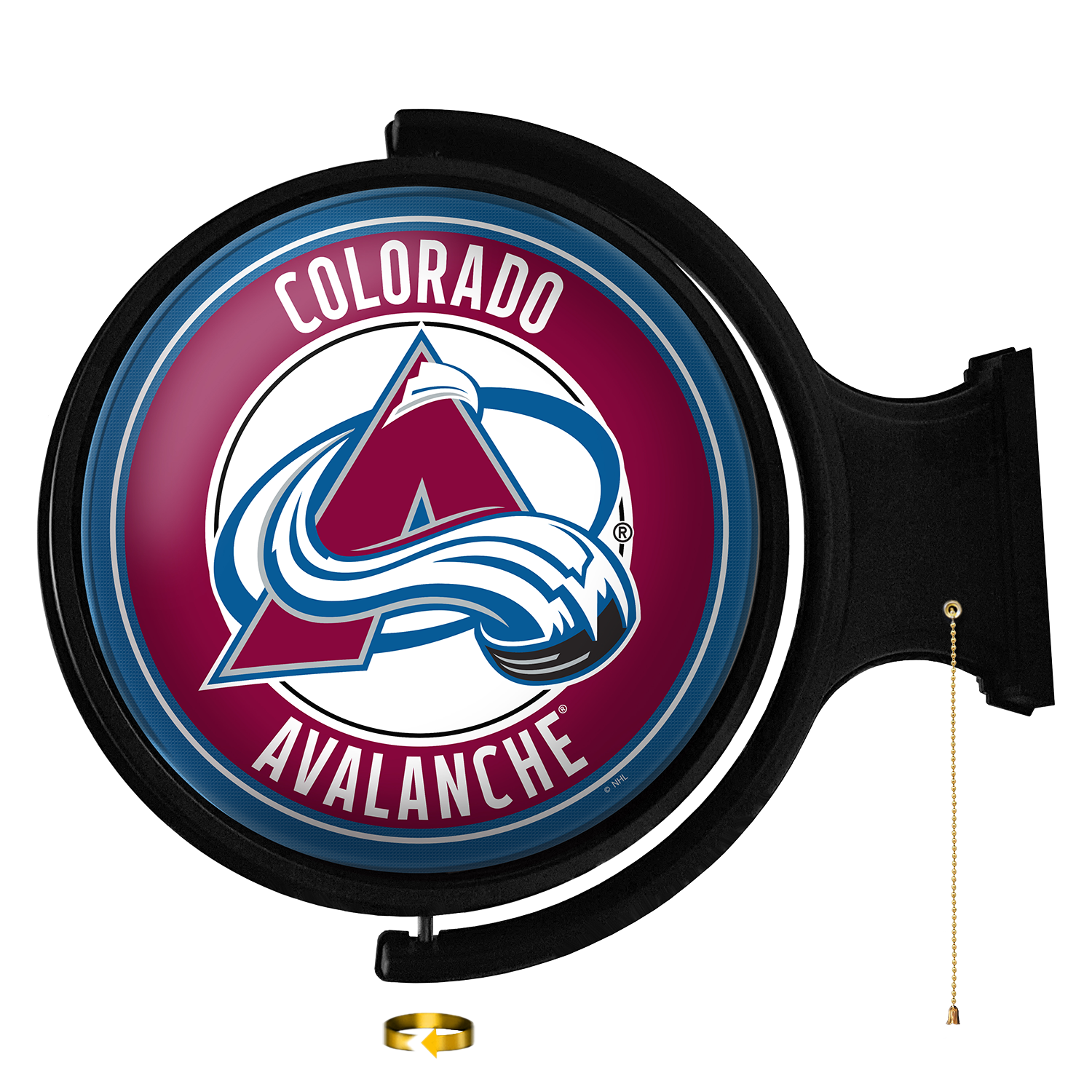 Colorado Avalanche Round Rotating Wall Sign