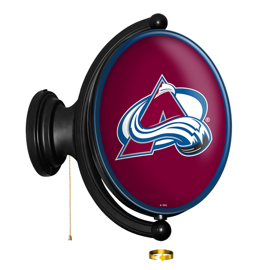 Colorado Avalanche Oval Rotating Wall Sign
