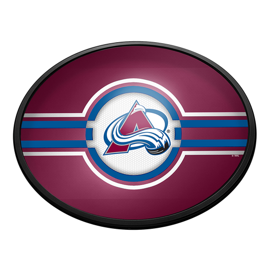 Colorado Avalanche Slimline Oval Lighted Wall Sign
