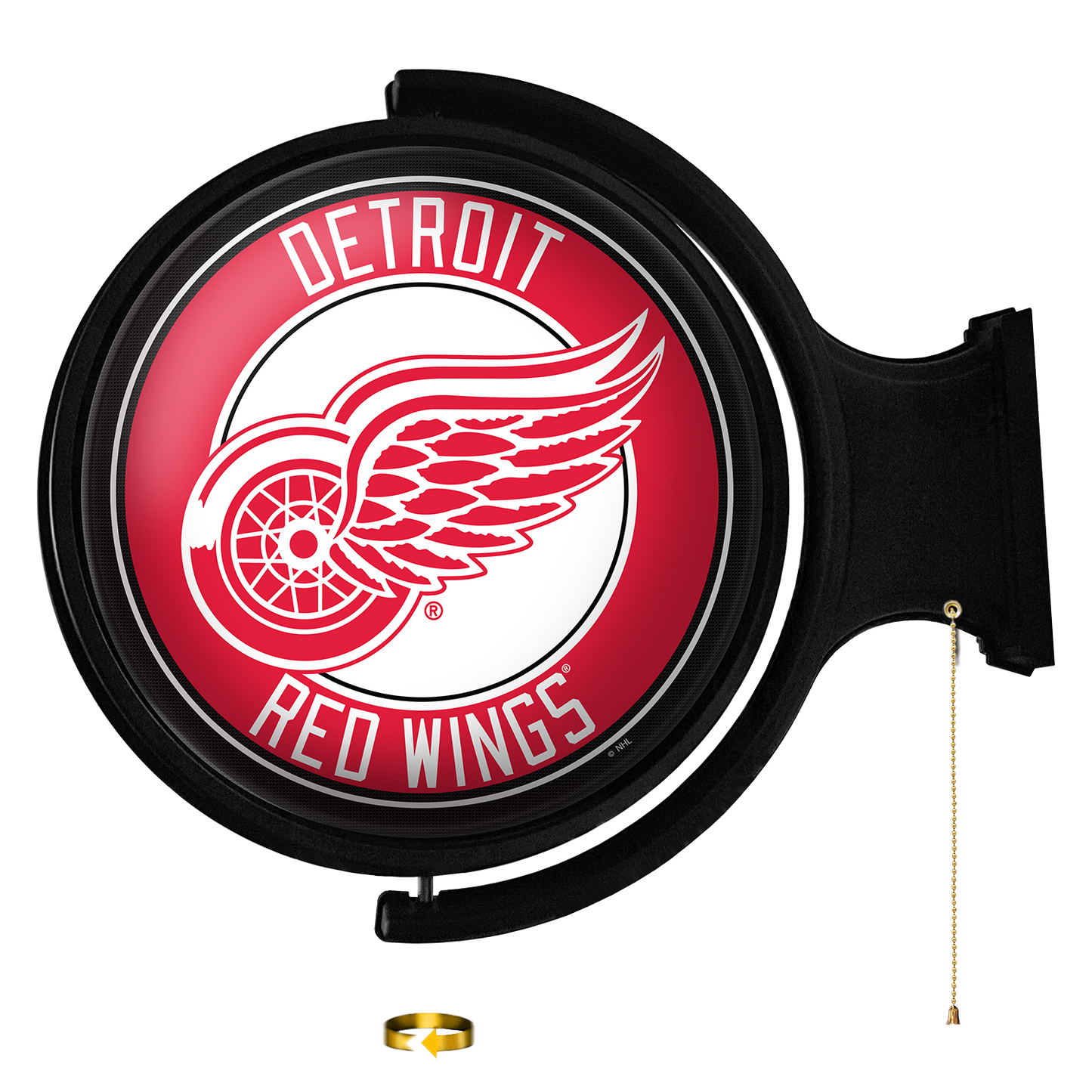 Detroit Red Wings Round Rotating Wall Sign