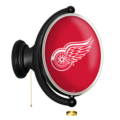 Detroit Red Wings Oval Rotating Wall Sign
