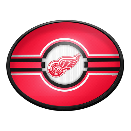 Detroit Red Wings Slimline Oval Lighted Wall Sign