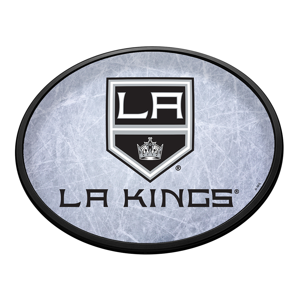 Los Angeles Kings Ice Rink Slimline Oval Lighted Wall Sign