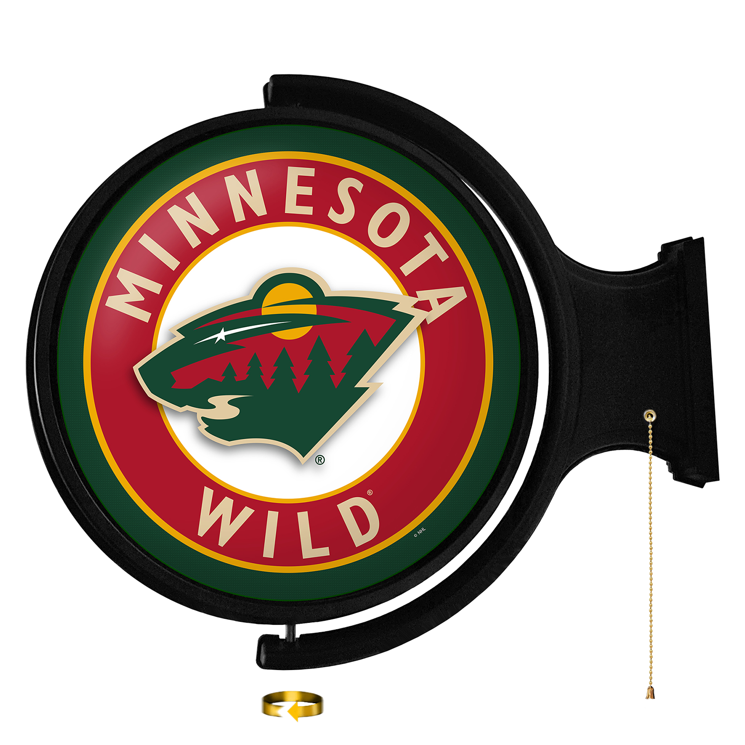 Minnesota Wild Round Rotating Wall Sign