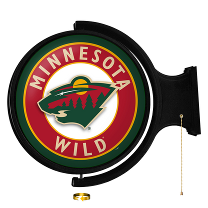 Minnesota Wild Round Rotating Wall Sign