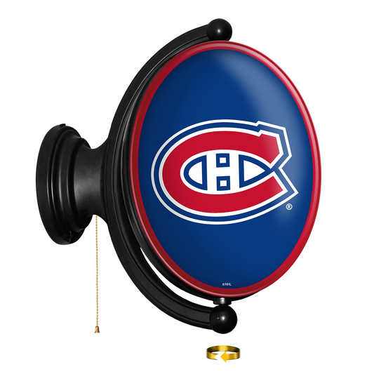 Montreal Canadiens Oval Rotating Wall Sign