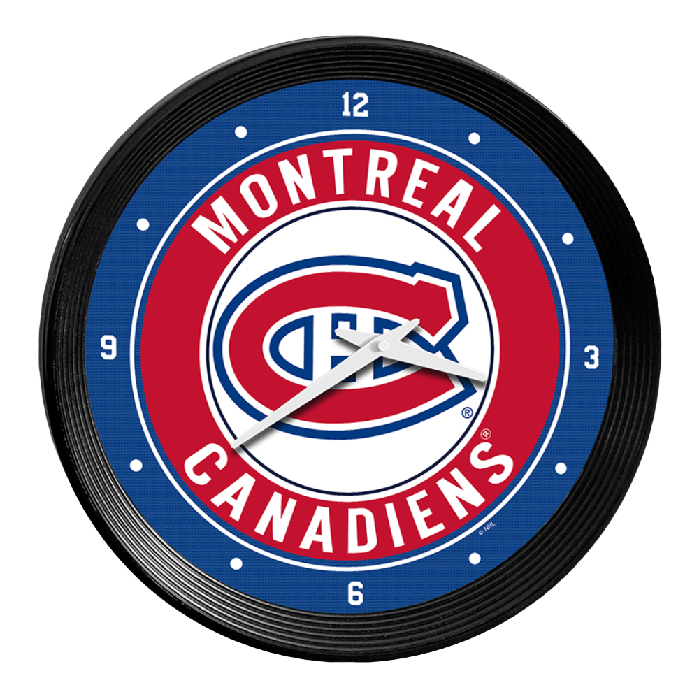 Montreal Canadiens Ribbed Wall Clock