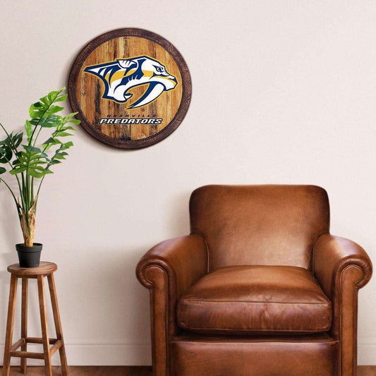 Nashville Predators Barrel Top Sign Room View