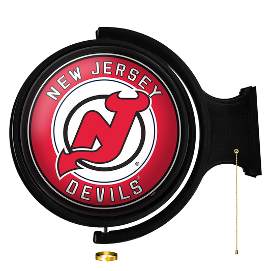 New Jersey Devils Round Rotating Wall Sign