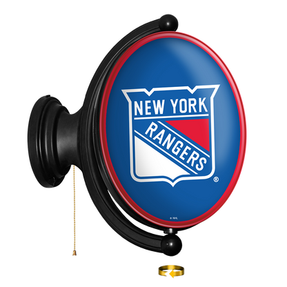 New York Rangers Oval Rotating Wall Sign