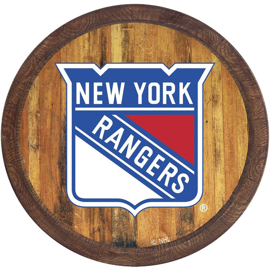 New York Rangers Barrel Top Sign